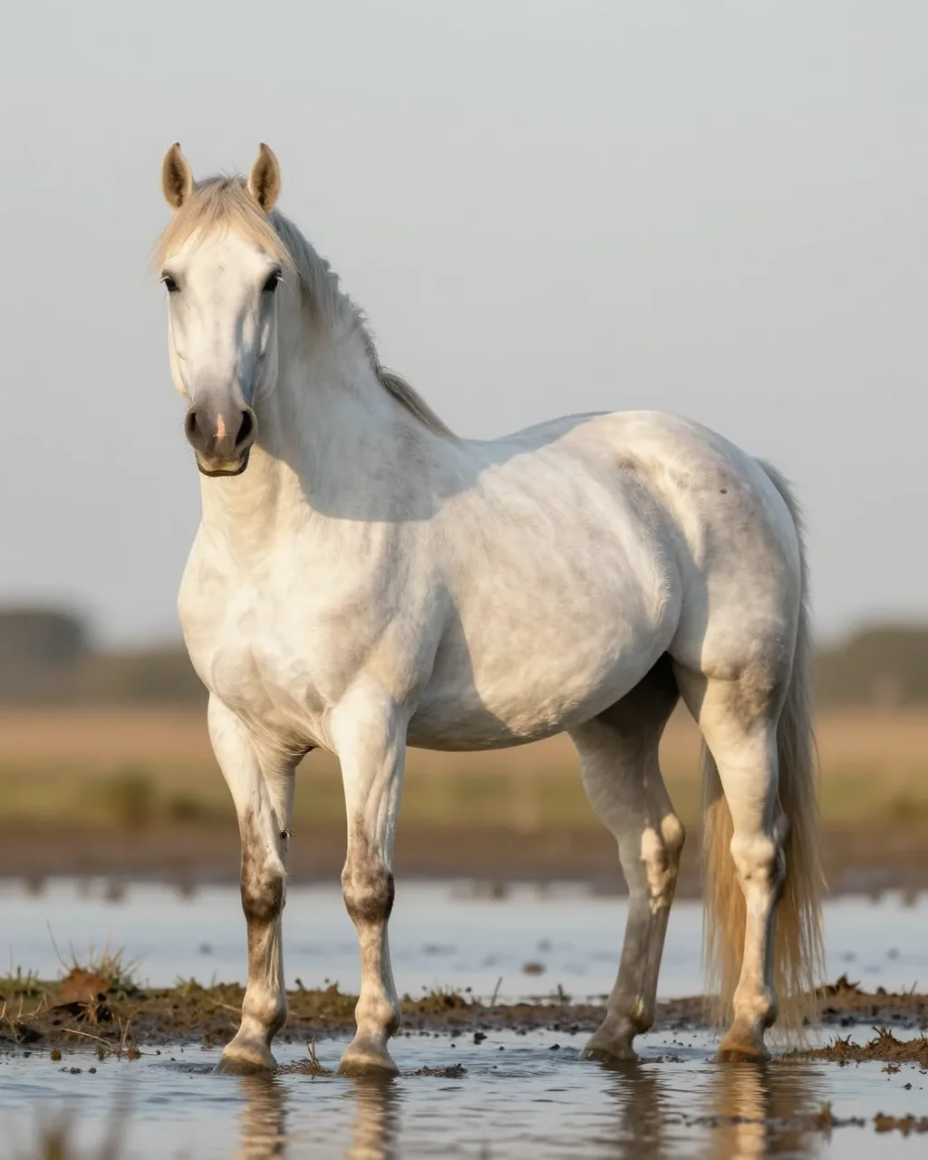 Camargue-Pferd, Pferdeportrait