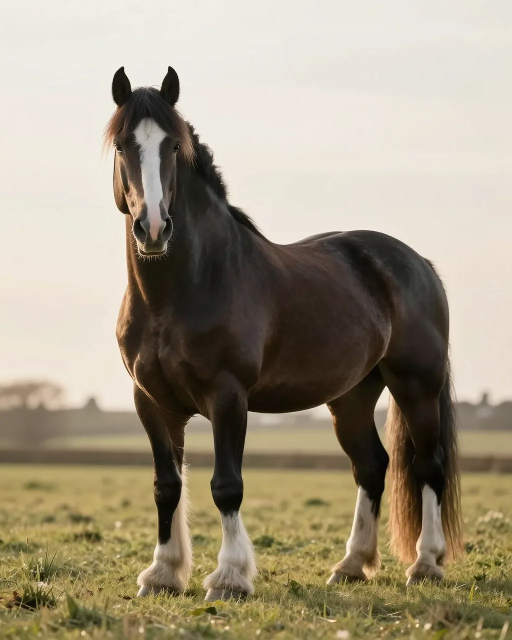 Shire Horse, Pferdeportrait